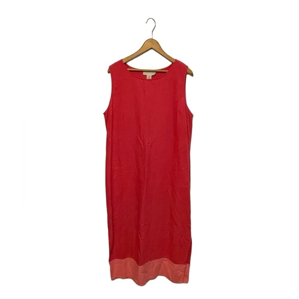 Norton McNaughton Linen Blend Color block Maxi Dress Size XL